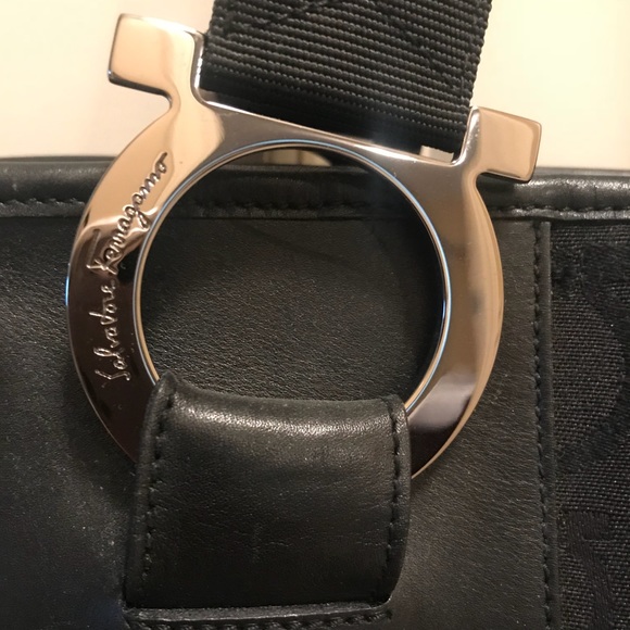 Auth. Salvatore Ferragamo Nylon Bag & Wallet - Picture 3 of 7